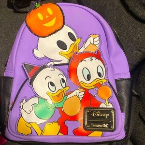 Loungefly Disney Huey Dewey And Louie Halloween Mini Backpack